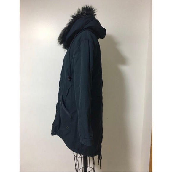 Urban Outfitters Navy Parka XS - Picture 2 of 6